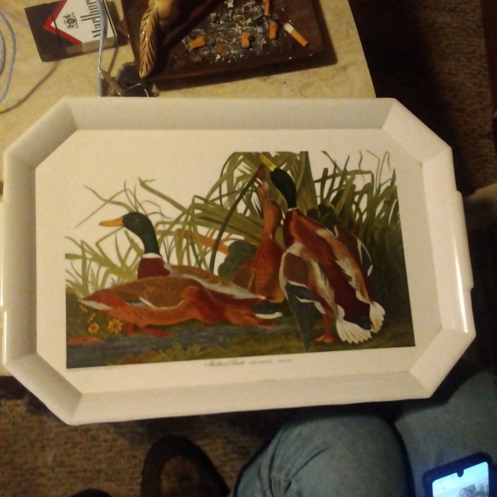 Mallard duck serving tray